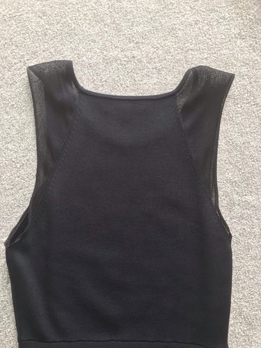 Reiss Black Leila Knitted Bodycon Dress Size UK S Fits UK 8 RRP £175.00 - Picture 22 of 22