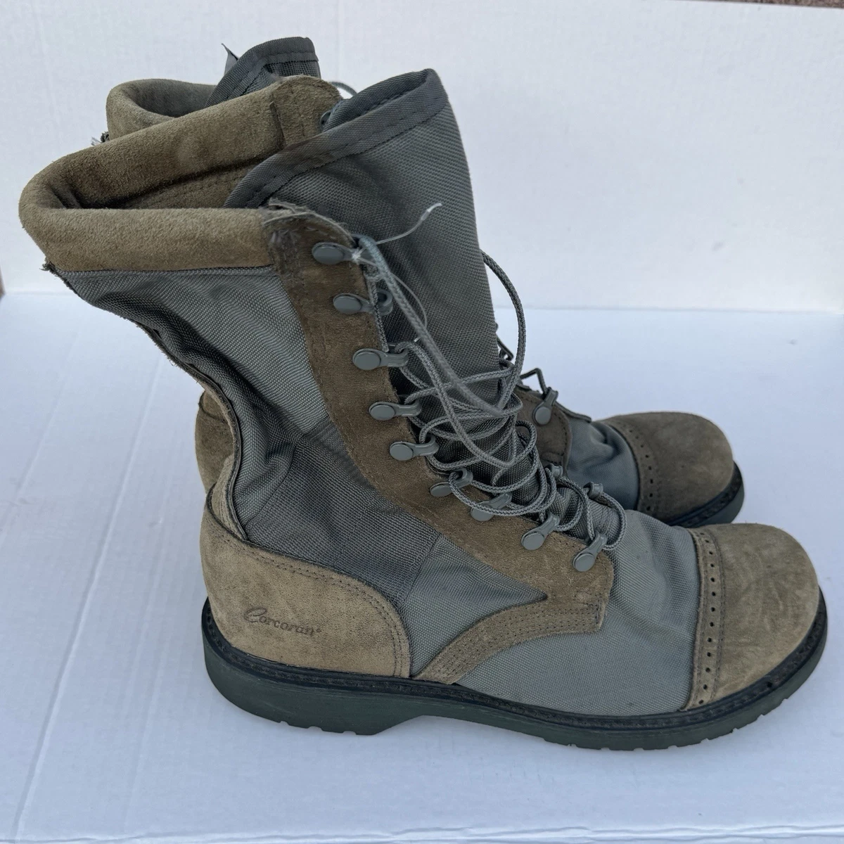 Corcoran Steel Toe Military Combat Boots Men’s 13 EE Lace Up Suede Cordura USA Amazon.com: Corcoran Historic 10 main image 4