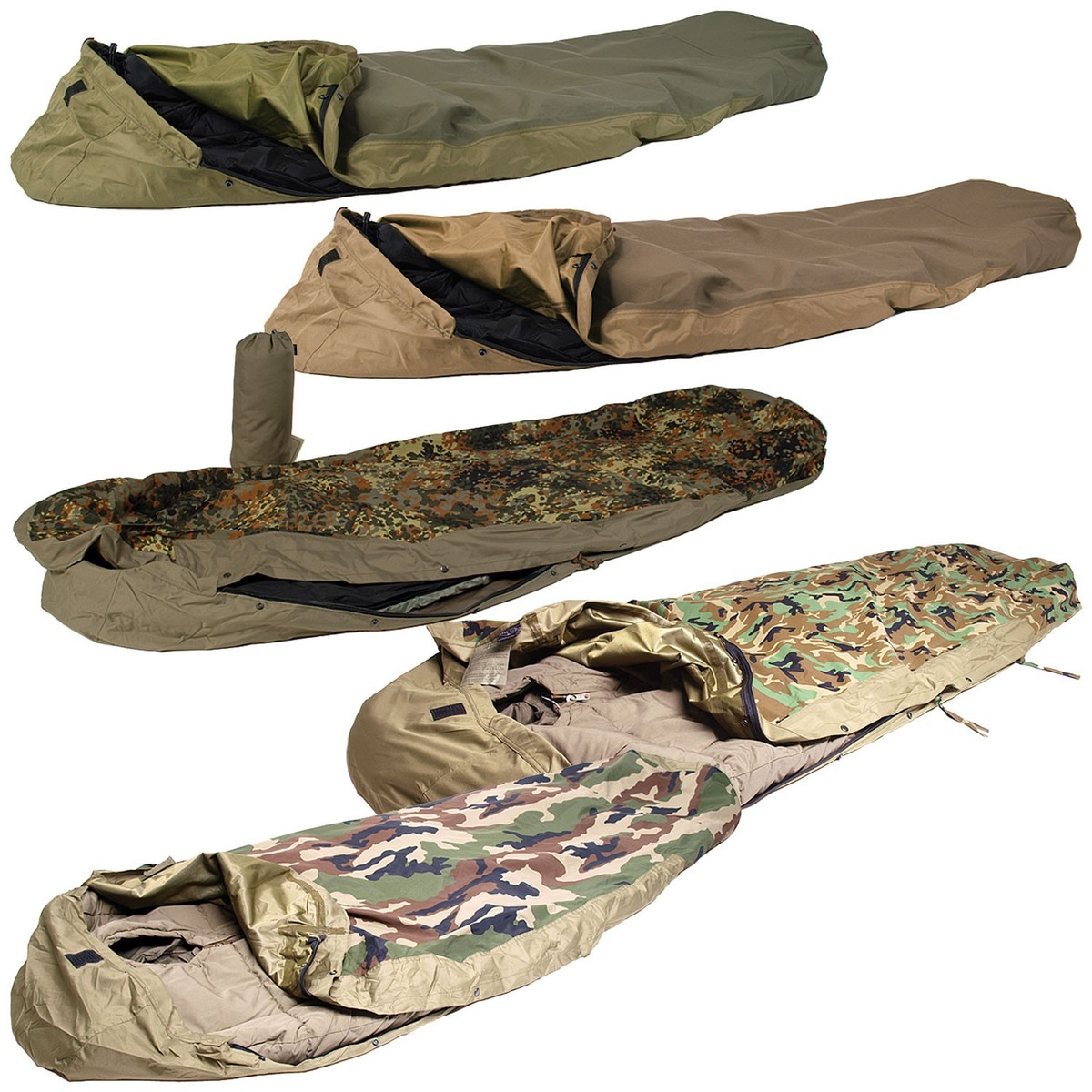 Mil-Tec Dormir Modular 3-Lagen Laminado Saco de Dormir Capa Funda