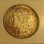 1891 CC Morgan Dollar AU Details CLEANED  Silver $1 Coin