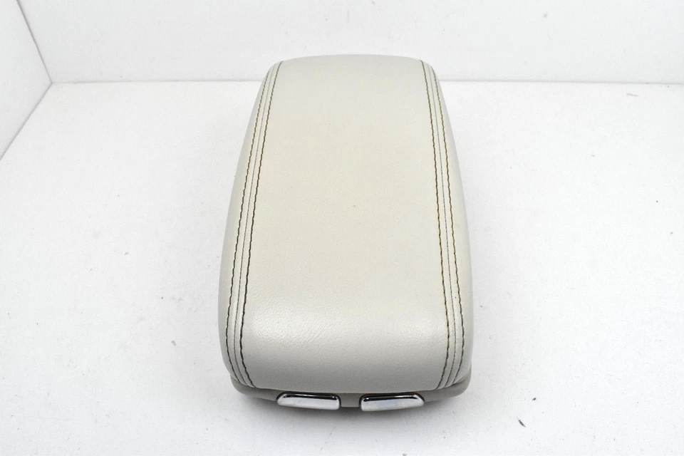 Jaguar X-Type 2002-2008 consola central cuero beige reposabrazos conjunto tapa fabricante de equipos originales Foto 2 de 4