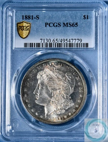 1881-S Morgan Dollar PCGS MS65 - Glossy FieldS & Frosty Devices