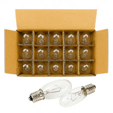 15 Pack Clear Night Light Bulbs Replacement 4 watt 120V