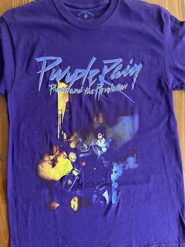 The Prince Estate Official Graphic Print Purple Rain T-Shirt Medium 38-40 - Picture 4 of 5