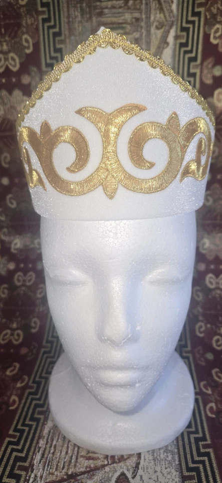 Tocado, Disfraz, Dorado, Hecho a Mano, Danza, Tradicional, Para Mujer, Armenio, Kopi Foto 4 de 4