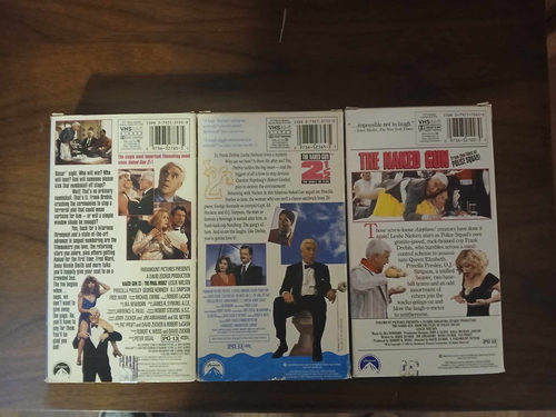 The Naked Gun, Naked Gun 2 ½, Naked Gun 33 1/3  (VHS Set) Leslie Nielsen, Comedy - Picture 5 of 12