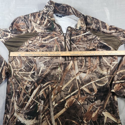 Gander Mountain Guide Series Mens 2XL 1/2 Zip Camo Pullover Lightweight Fleece - Picture 4 of 7