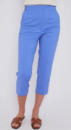 Ladies Crops Capri’s Stretch Elasticated Cropped Trousers Ex Marks 3/4 Length - Picture 17 of 19