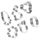 6 -pcs -Keksschneider Edelstahl -Keksformen Keksformen Metallkeksschneider