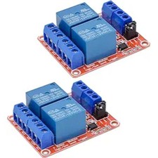[2-Pack] 12V Relay Module 2-Channel Relay Switch with Optocoupler Isolation H