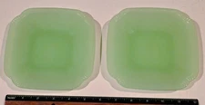 TWO 5 15/16" wide Green Jadeite Dishes by Hearth & Hand