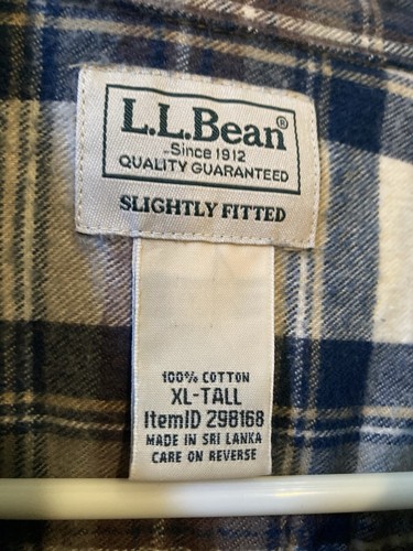 LL Bean men’s Flannel Shirt - Size XL Tall - Picture 2 of 5