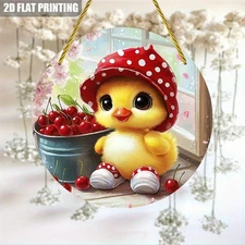 Retro Mini Animal Round Aluminum Wall Decor for Coffee Shop