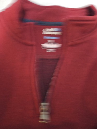 Croft & Barrow Felpa Pullover Uomo/Pile Extra Morbido 1/4 Zip/BORDEAUX/XL - Foto 15 di 20