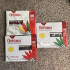 NEW Hofert Christmas Lights Red And Green White Cord Set Of 3 Indoor/Outdoor