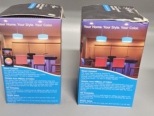 4x GE C By GE Full Color HD+ & Connect Smart Bulb BR30 Indoor Floodlights - Picture 7 of 8