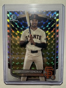 2025 Topps Bowman Chrome- Josuar Gonzalez 1st Bowman Chrome Geometric /499