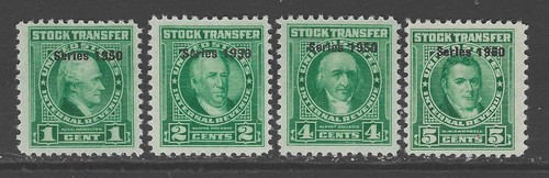 Bigjake: RD-313 to 316, Stock Transfer - Series of 1950 - Picture 1 of 2