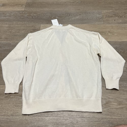 NWT Wilfred Merino Wool Storybook Cardigan in Heather Birch Cream Small New - Picture 12 of 13