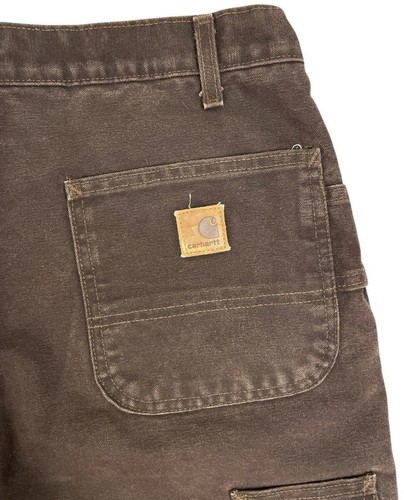 Carhartt Double Knee Carpenter Insulated Quilted Lined Workwear Pants 34x32 - Picture 10 of 16