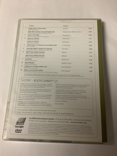Les Mills BODYCOMBAT BODY COMBAT 27 DVD CD Unleash Notes - Picture 2 of 4