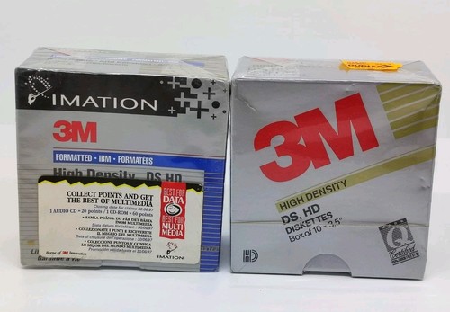3M High Density 3,5" DS/HD Dyskietka 10-pak Dyskietki Nowe zapieczętowane łącznie 20