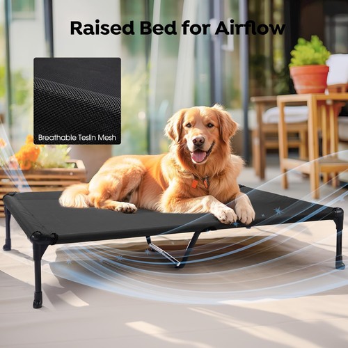 Cooling Elevated Dog Bed Add Removable Waterproof Bolster Cushion Mat, Raised... - Picture 6 of 7