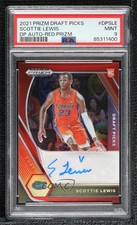 2021 Panini Prizm Draft Picks Red /199 Scottie Lewis PSA 9 MINT Rookie Auto RC