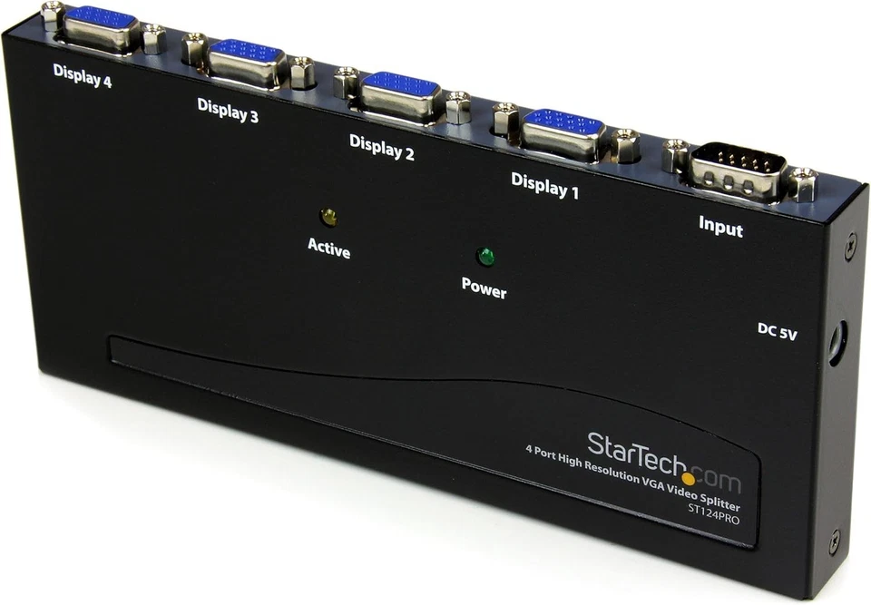 Compact VGA Splitter - 4 Ports, 2048x1536 Resolution, Ideal for Presentations - Image 3 of 4