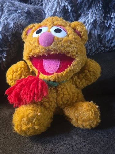 Vintage 1987 Jim Henson Fozzie Bear Plush Muppets Baby 8" Stuffed Animal