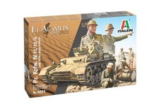 Italeri -6593 Pcs. Kpfw. IV F1/F2/G El Alamein, Scale 1:35, Model Kit, Plastic, 