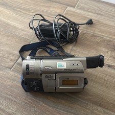 Sony Handycam Hi8 Camcorder CCDTRV57 w Power Cord Tested Works Needs New Battery