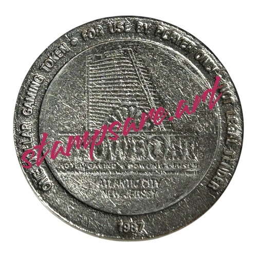 Ficha de juego de 1 dólar Showboat Casino 1987 Atlantic City Nueva Jersey - Imagen 1 de 2