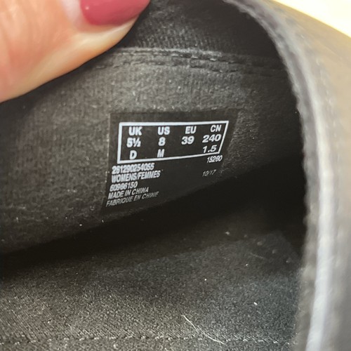 Clarks Shoes Womens 8M Patty Tanya Leather Slip On Black Mule Clog Soft Cushion - Picture 14 of 17