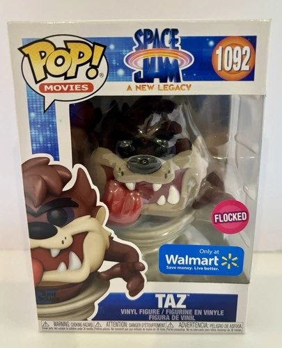 Funko Pop! Movies: Space Jam-Taz (Flocked) - Walmart (Exclusive) #1092-Brand New