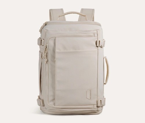 BAGSMART Blast 28L BEIGE Schnellzugriff Reiserucksack Laptop Büchertasche TSA Tasche NEU