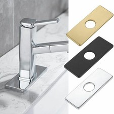 Faucet Plate Hole Tap Cover Deck Plate 304 Stainless Steel Bathroom Kitchen Sink