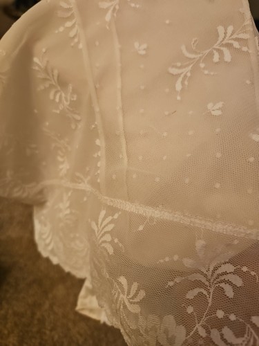 Lencería retro vintage Vassarette blanca 2XL/46 camisola talla grande frontal de encaje - Imagen 15 de 15