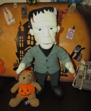 Vintage 90's STUFFINS  Universal Monsters FRANKENSTEIN w/friend