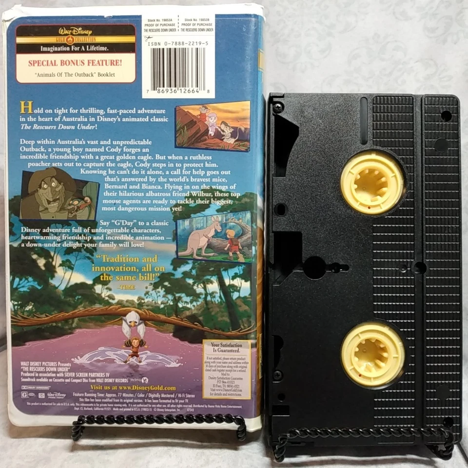 The Rescuers Down Under (VHS, 2000, Gold Collection Edition) - Image 3 of 4