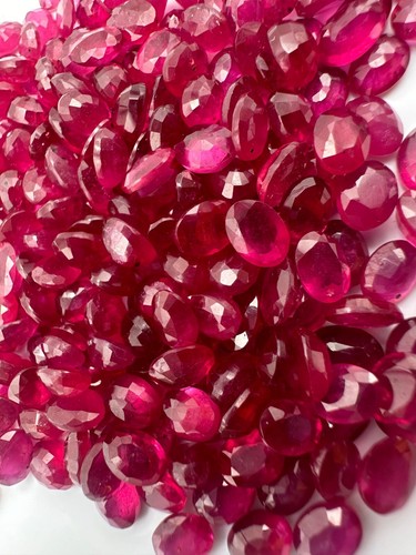 Lab Created Ruby Oval Shape 7x5 mm - Picture 5 of 10