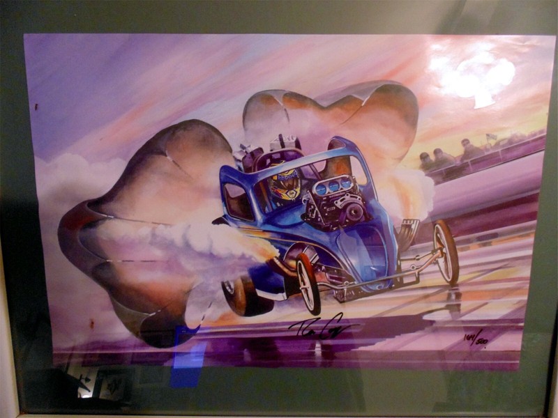 RON CAPPS AUTOGRAPHED AA/FA CLASSIC PRINT HE DROVE