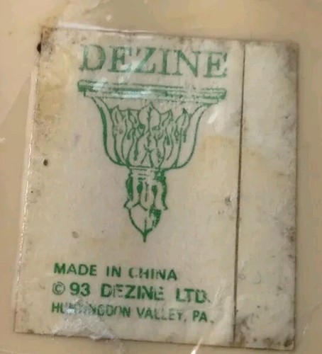 Caja de baratijas vintage 93 Dezine redonda pintada a mano floral exquisita 3" diámetro - Imagen 7 de 10
