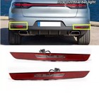 Pair Rear Bumper Backup Fog Light Reflector For Porsche Macan 2015-2021