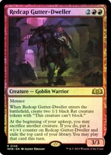 MTG FOIL Redcap Gutter-Dweller  - Wilds of Eldraine #146