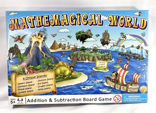 Mathemagical World Addition Subtraction Mind Inventions Board Game Complete - Picture 3 of 12