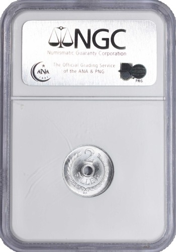 1965 BP Hungary 2 Filler MS66 NGC UNC KM# 546 Key Date! 540k minted! - Picture 2 of 2