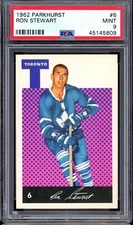 1962 Parkhurst Hockey #6 Ron Stewart PSA 9