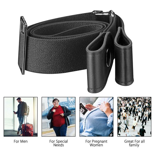 Stretchgürtel Damen Herren Elastischer Stretch dehnbar Gürtel Schnalle bis 120cm - Bild 15 von 21