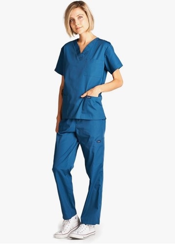 Dagacci Scrubs Medical Uniform Women and Man Scrubs Set Medical Top and Pants - Picture 2 of 6
